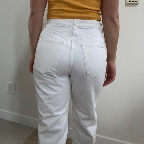 White Zara high-rise mom jeans - Picture 2 of 5